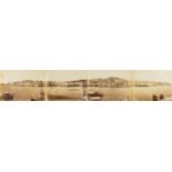 Malta.- Victorian photograph album of Maltese scenes, including large folding panoramic views of …