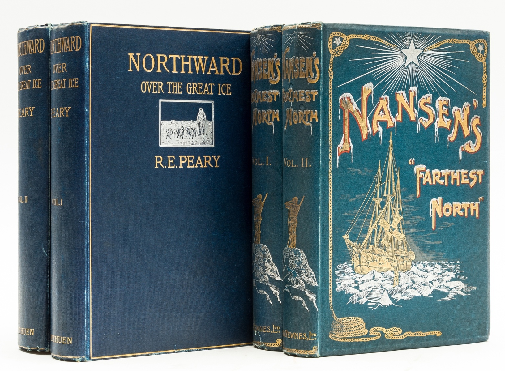 Polar.- Peary (Robert Edwin) Northward over the "Great Ice", 2 vol., first English edition, 1898; …