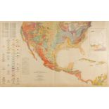 America.- Stone (George W.) Geologic Map of North America, 1946; and two others similar, 1949-1952 …