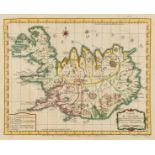 Iceland.- Bellin (Jacques Nicolas) Carte de l'Islande, pour Servir a la Continuation de l'Histoire …