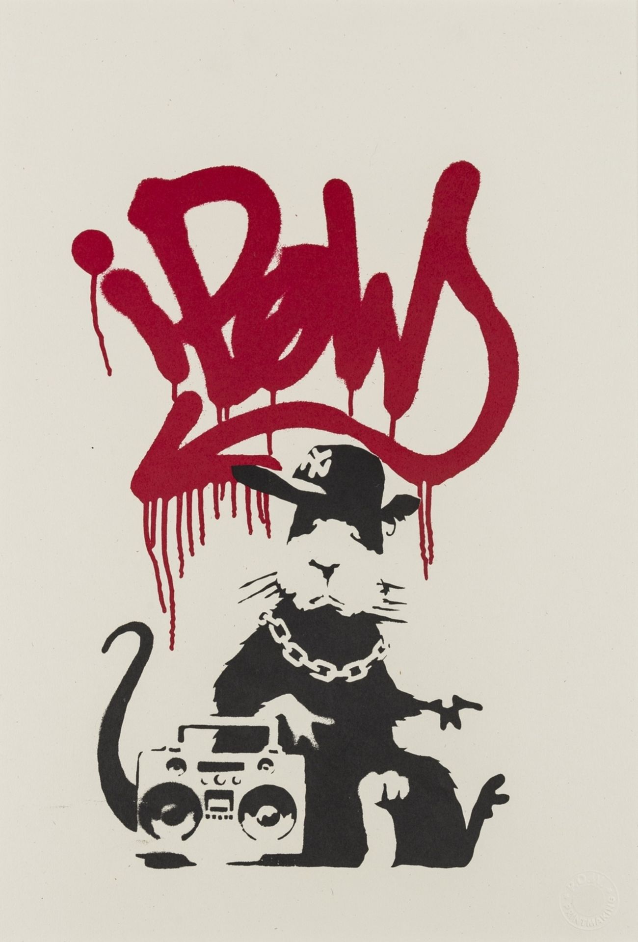 Banksy (b.1974) Gangsta Rat