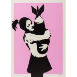 Banksy (b.1974) Bomb Love (Bomb Hugger) (Signed)