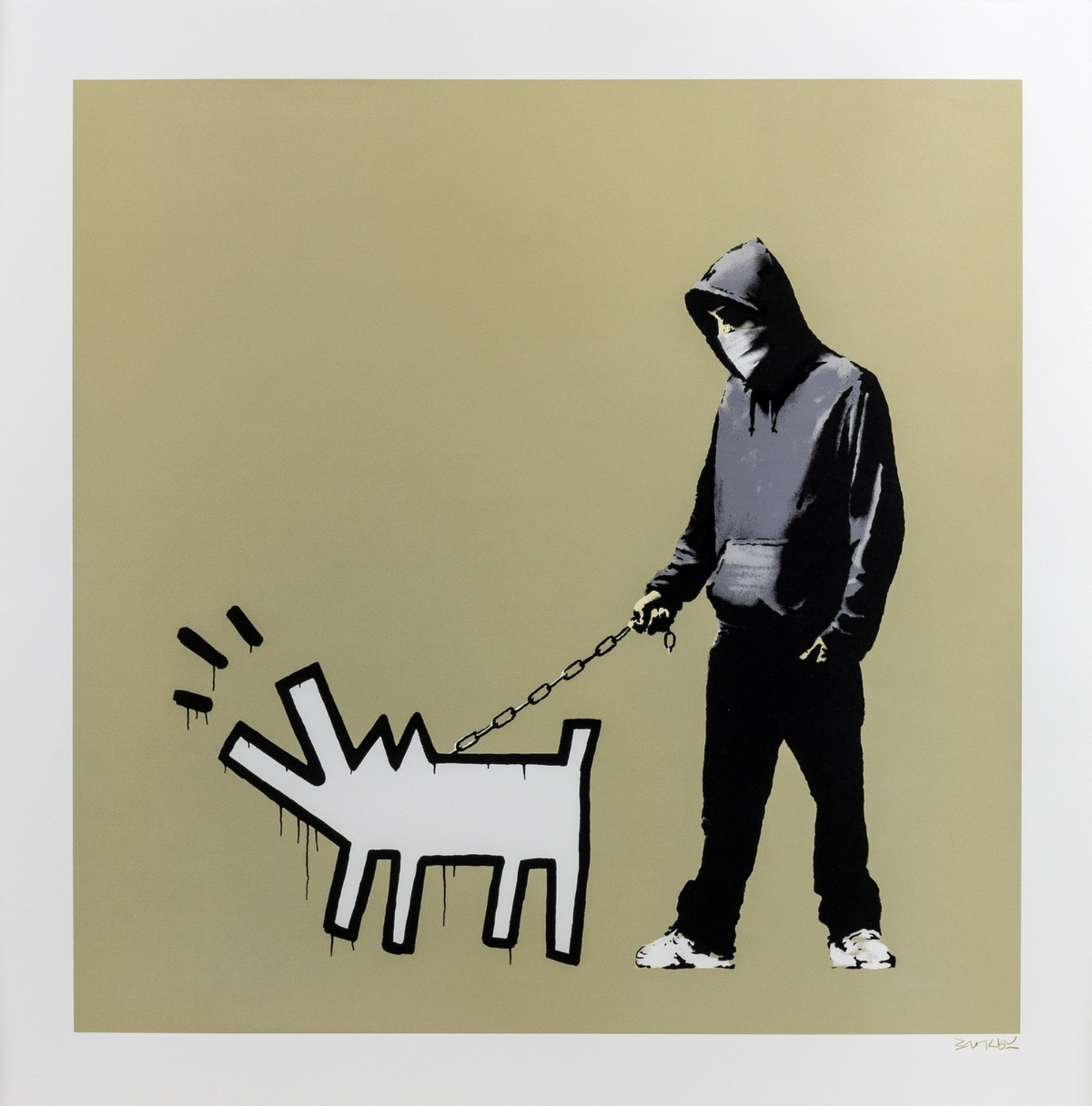 Banksy (b.1974) Choose your weapon (Khaki) (Signed)