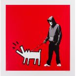 Banksy (b.1974) Choose your weapon (Red) (Signed AP)