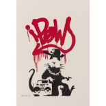 Banksy (b.1974) Gangsta Rat (Signed)