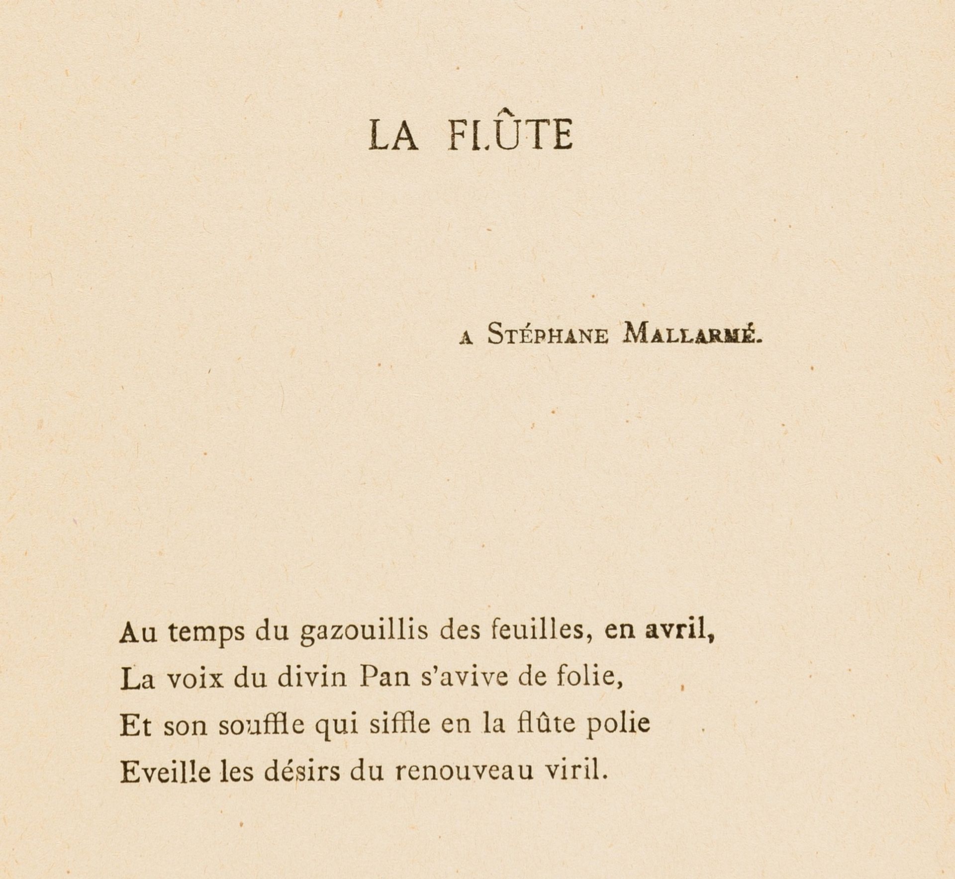 American Symbolist.- Mallarmé.- Merrill (Stuart) Les Gammes. (Vers), first edition, Paris, Chez …