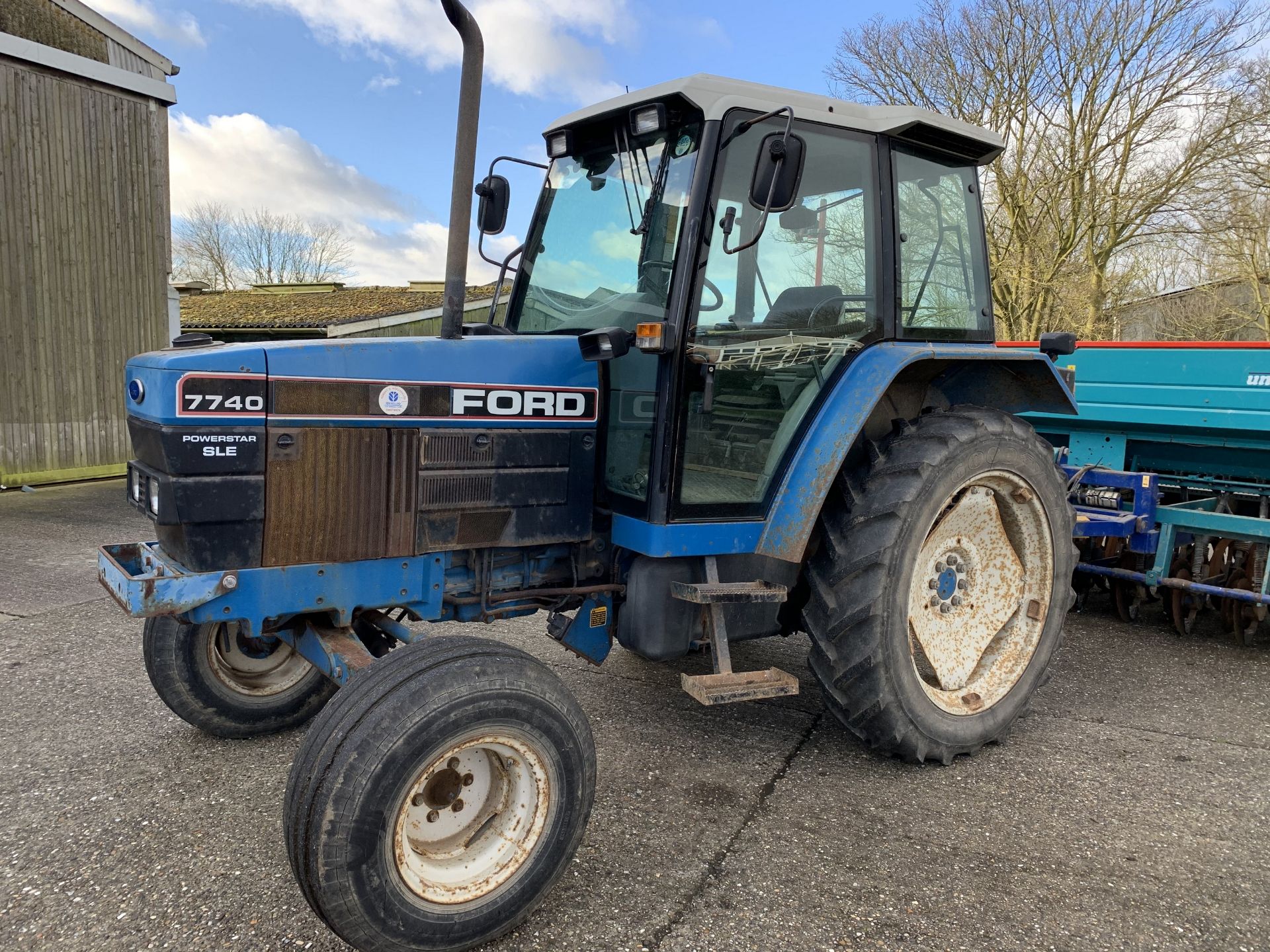 1993 Ford 7740 Powerstar SLE 2wd tractor L793 VKH, 4380 hours, 13.6R38 rear tyres with 60% tread,