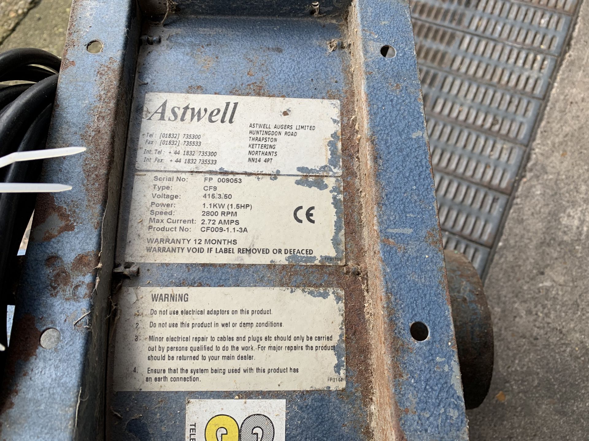 Astwell 3 phase blower - Image 2 of 2