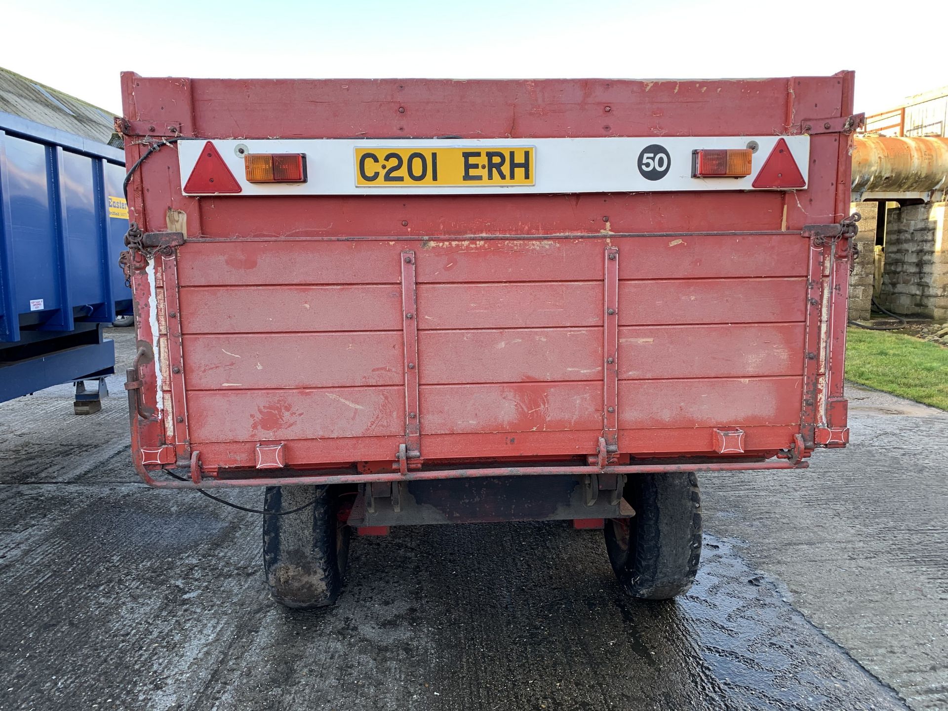 1978 Tye 8 ton twin axle grain trailer with drop sides and extensions - Image 5 of 5