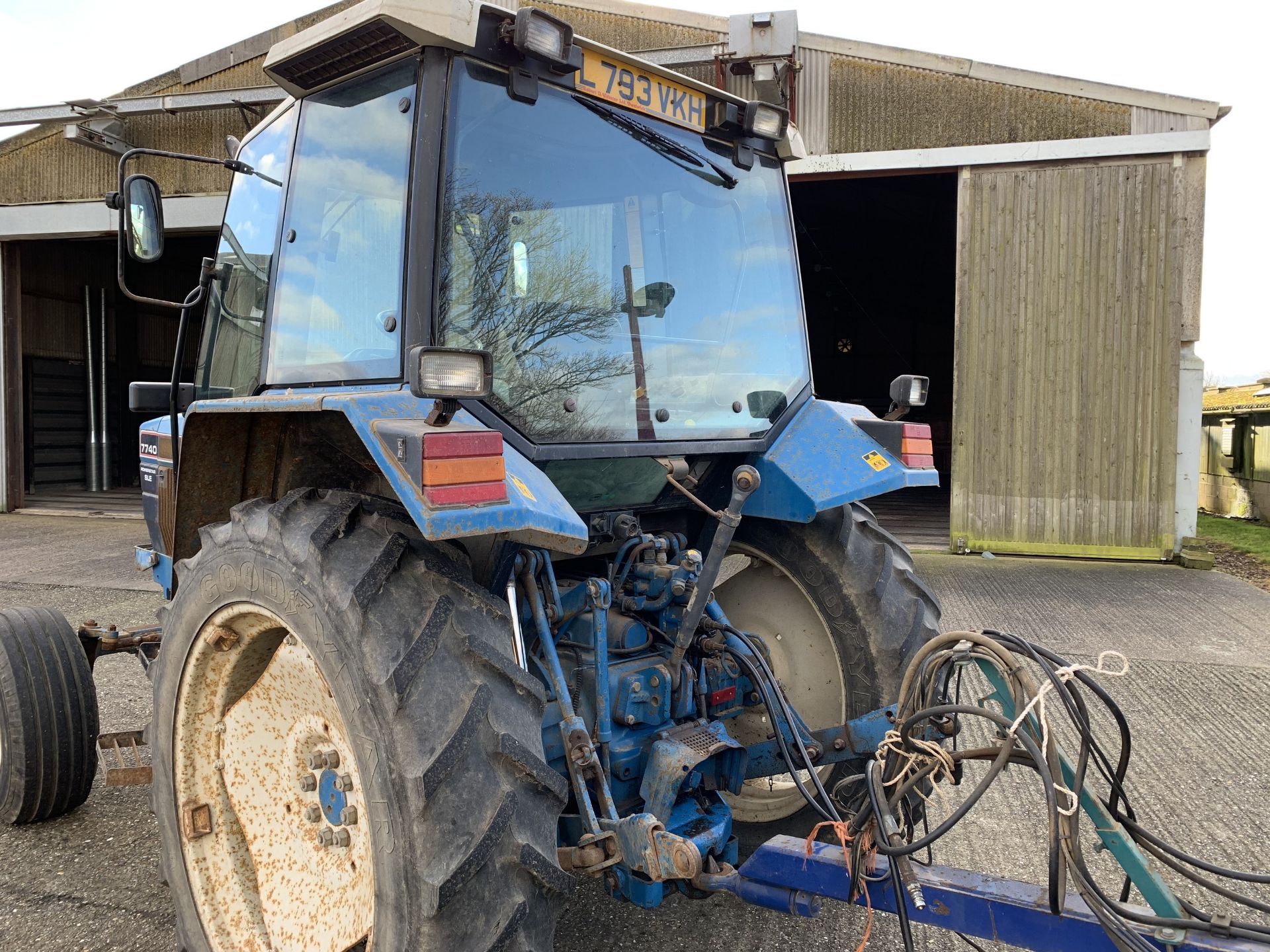 1993 Ford 7740 Powerstar SLE 2wd tractor L793 VKH, 4380 hours, 13.6R38 rear tyres with 60% tread, - Image 8 of 8