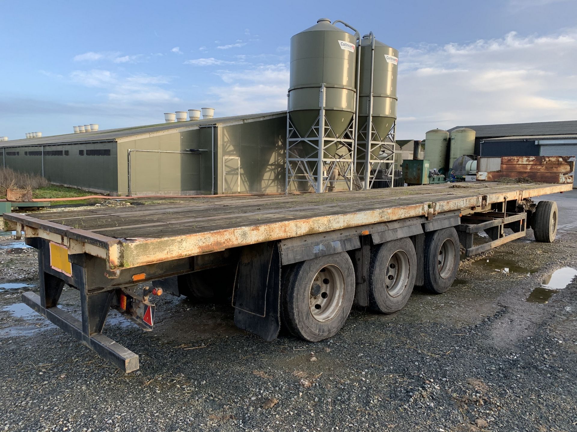 40' triaxle artic bale trailer on dolly - Image 3 of 5