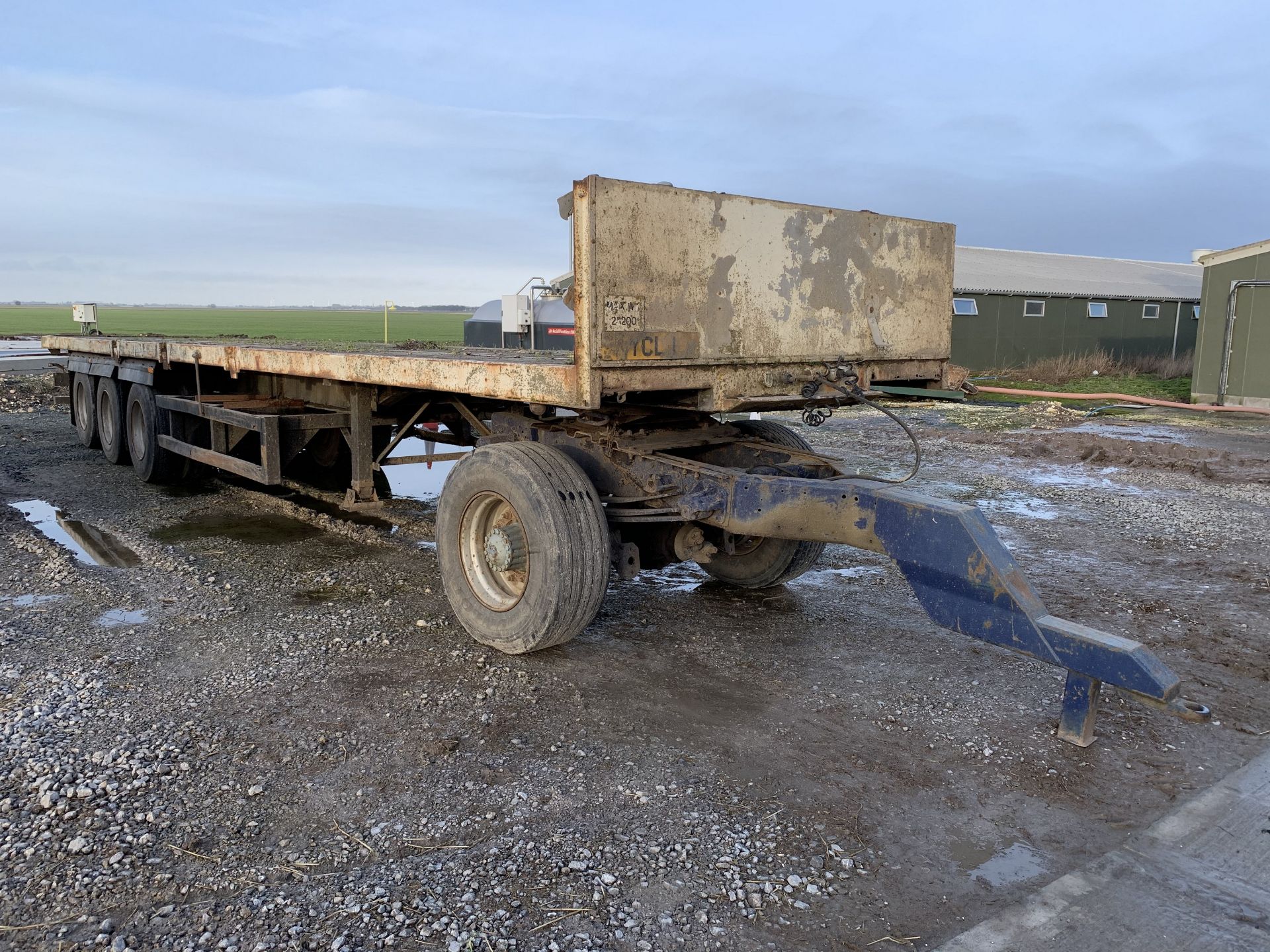 40' triaxle artic bale trailer on dolly