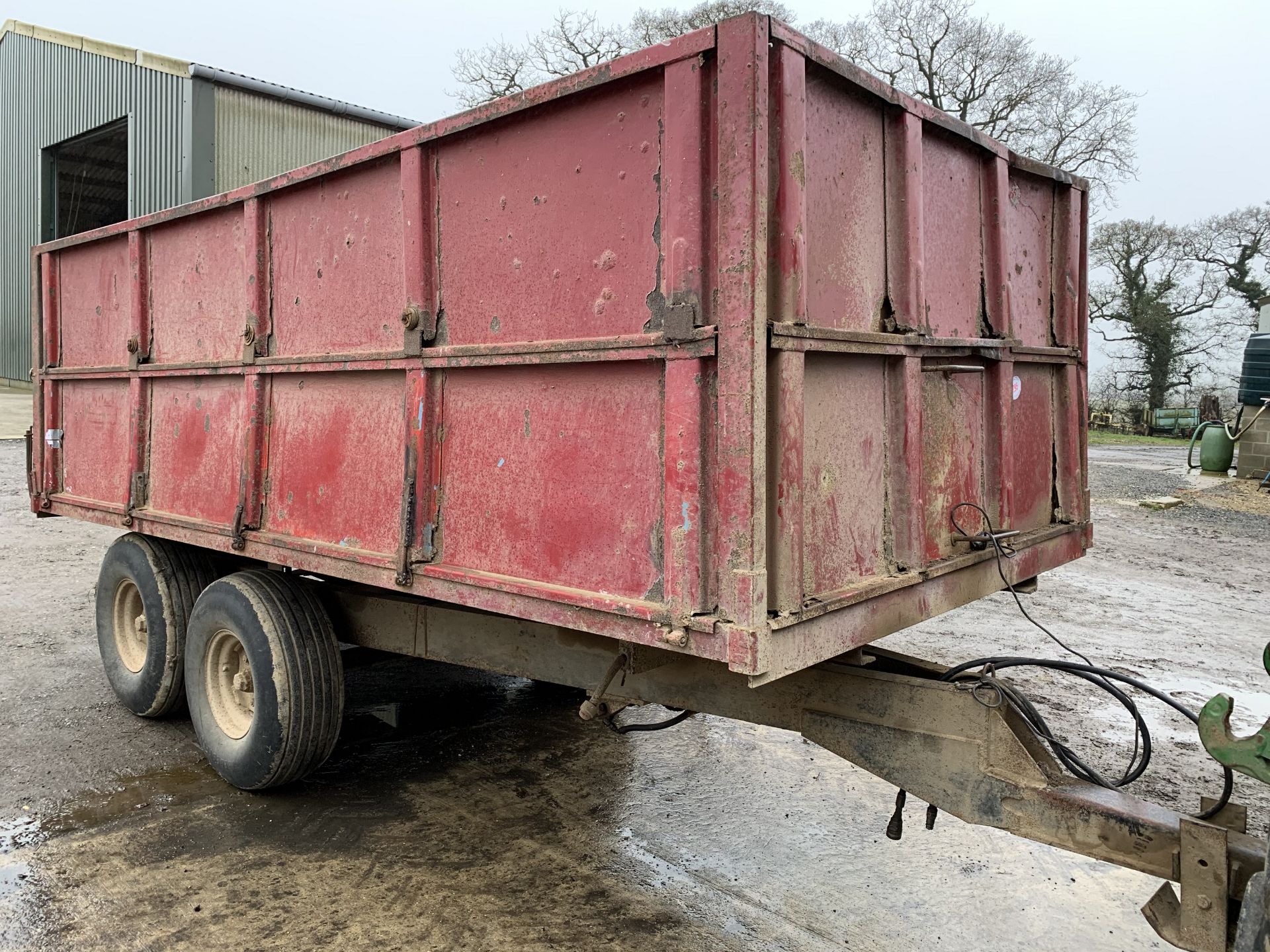 Twin axle grain trailer - Image 3 of 4