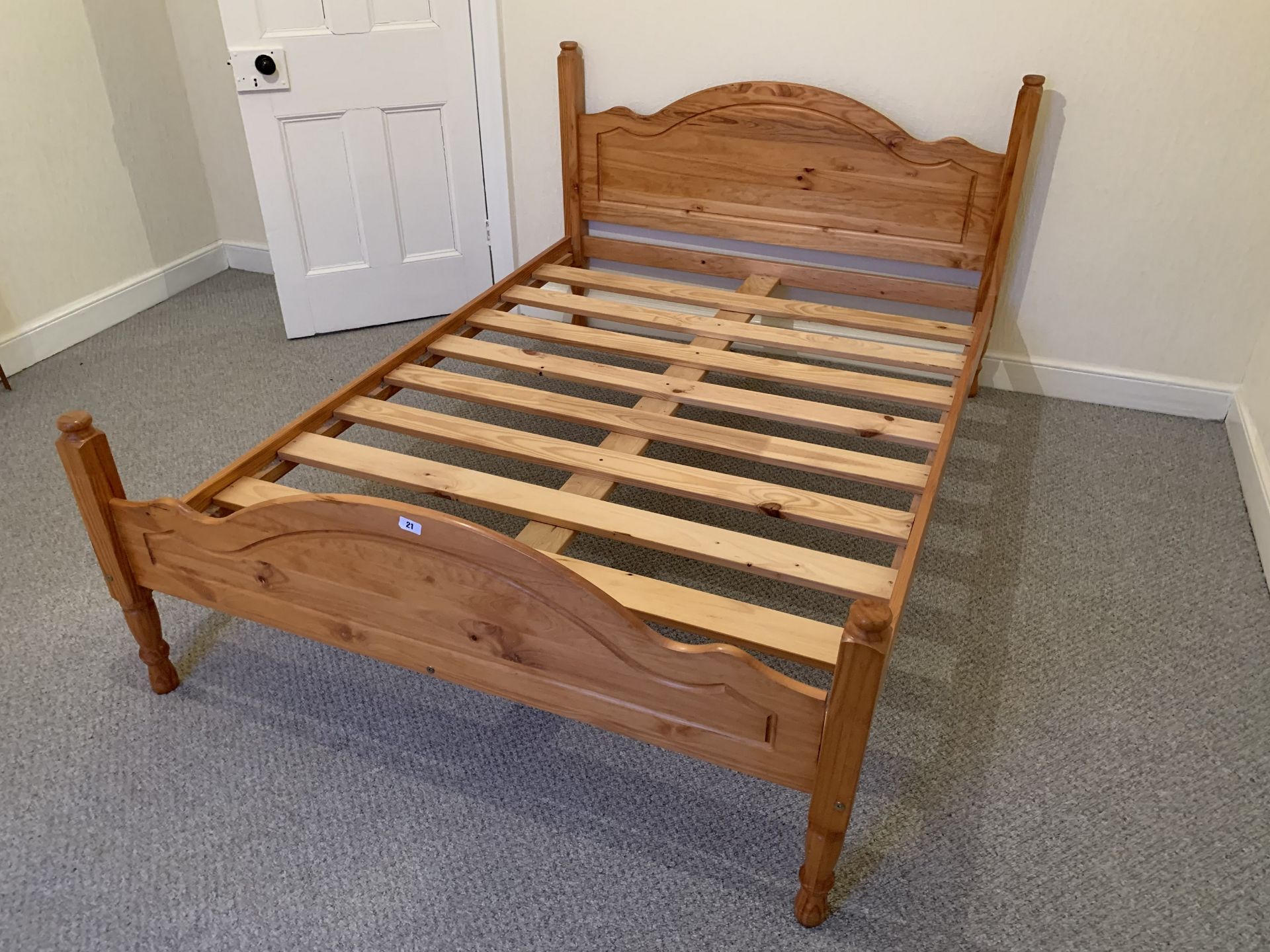 Pine double bed NO VAT