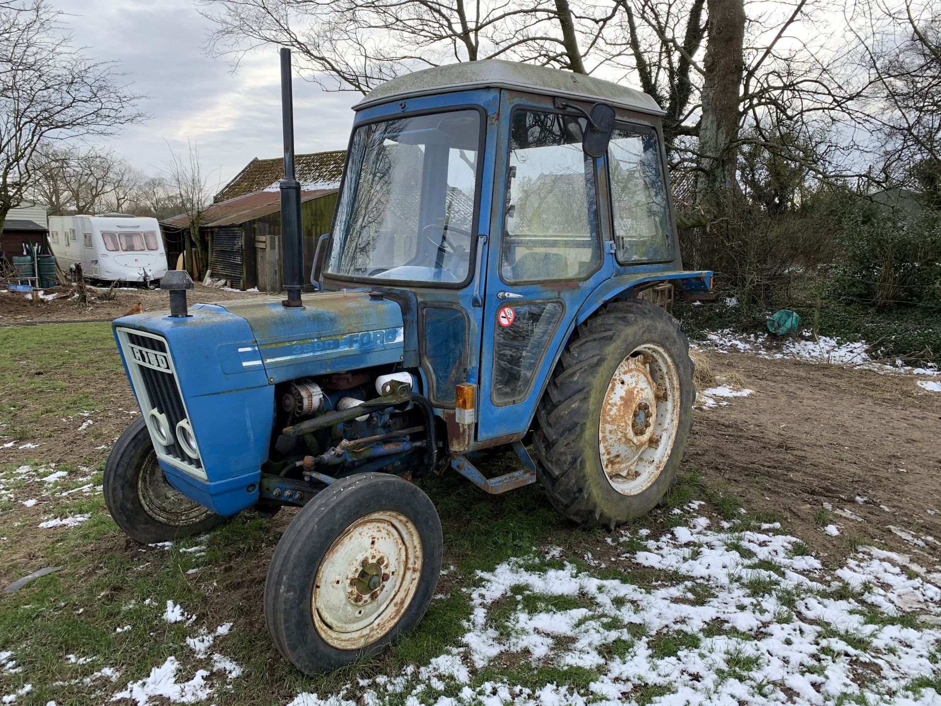 1977 Ford 3600 2wd tractor, PJL 911R, 6984 hours, with front loader NO VAT - Image 8 of 8