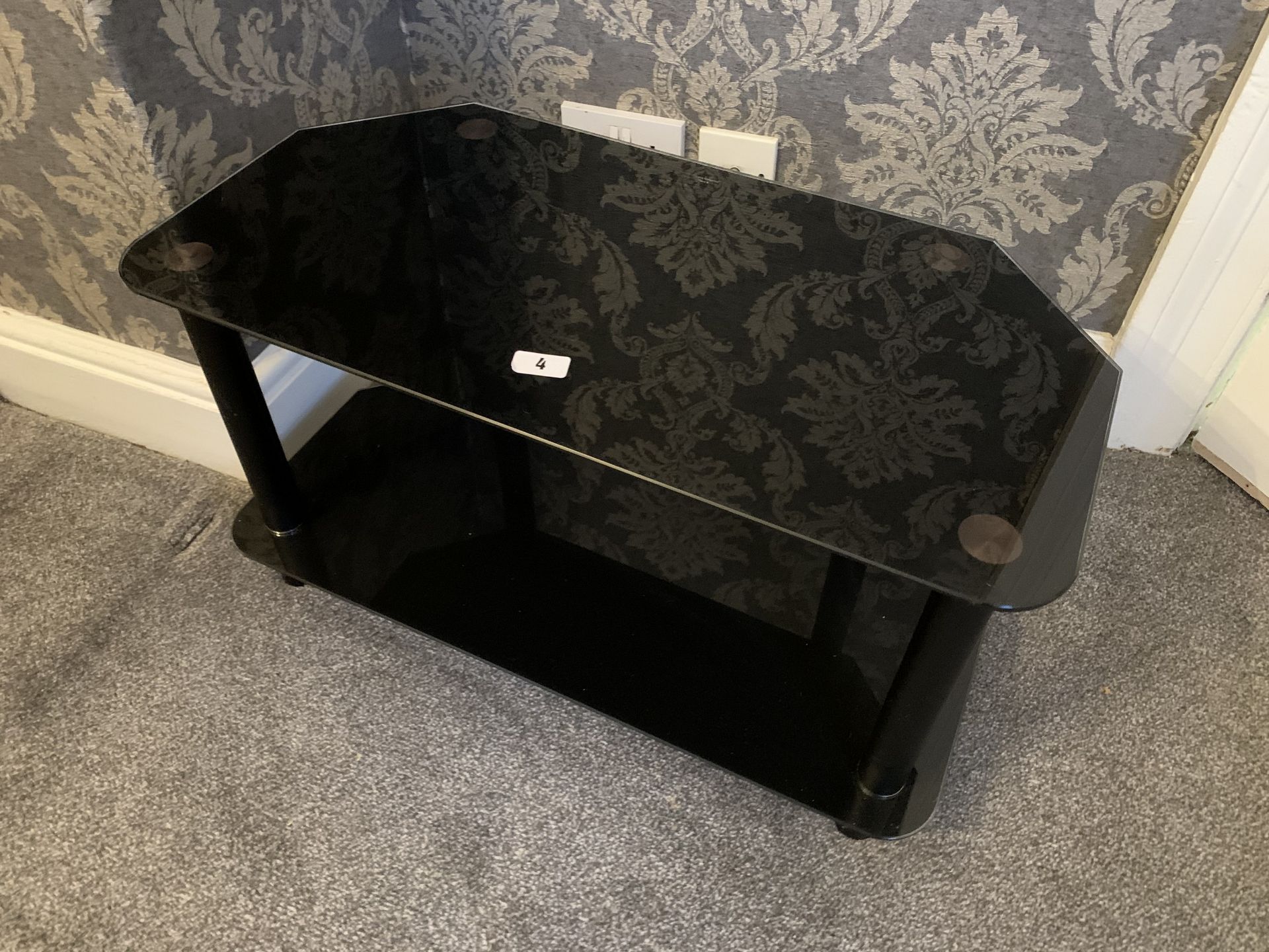 Glass TV stand NO VAT