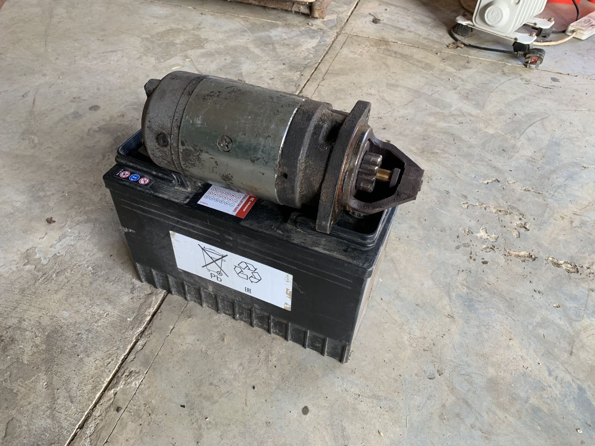Battery & starter motor
