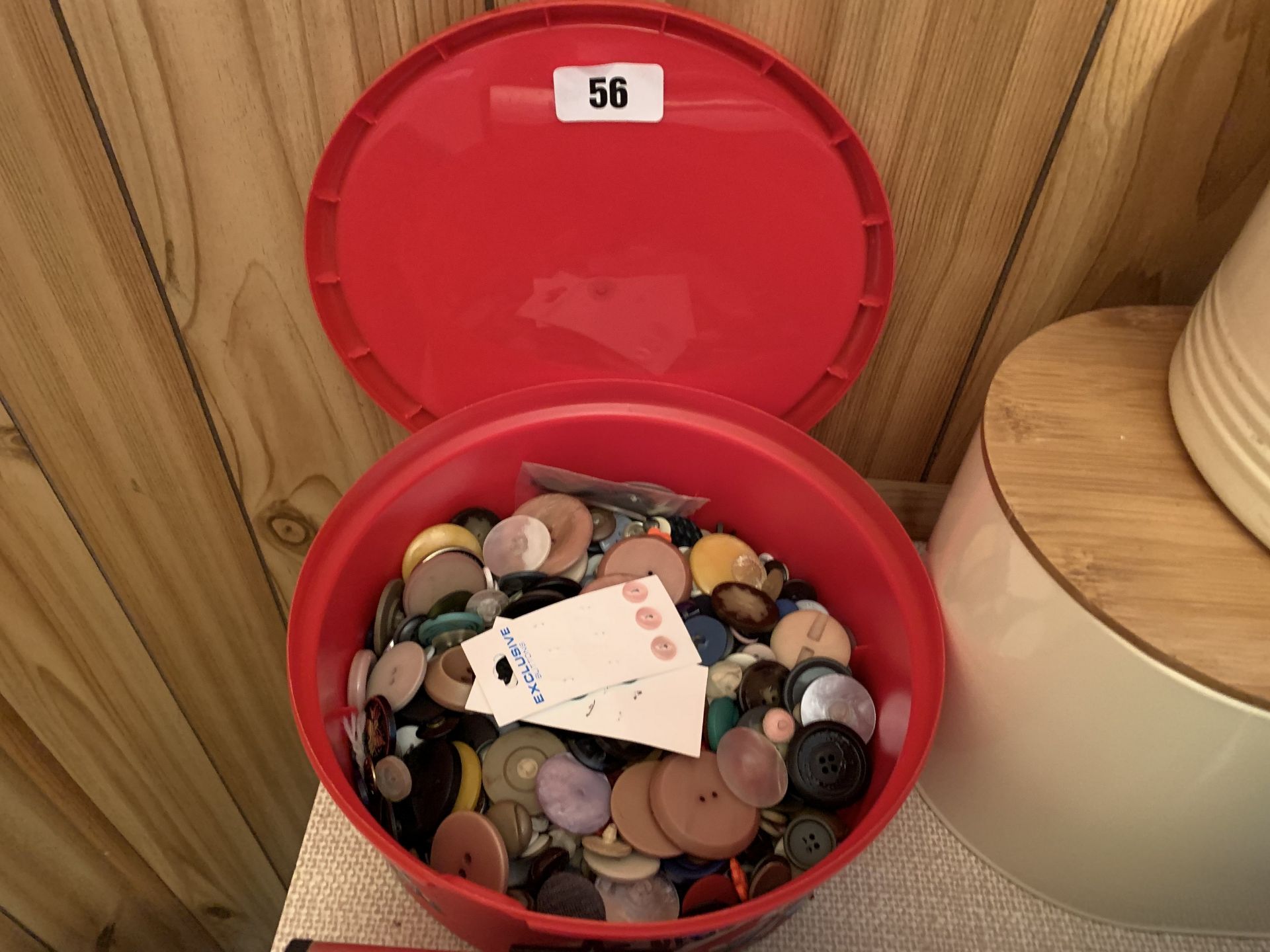 Box of buttons