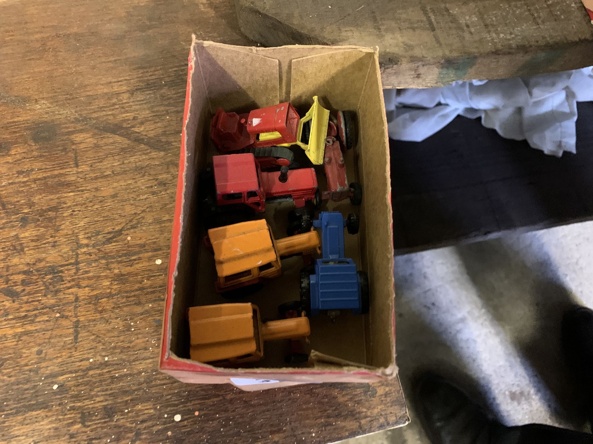 Box of 6 model tractors