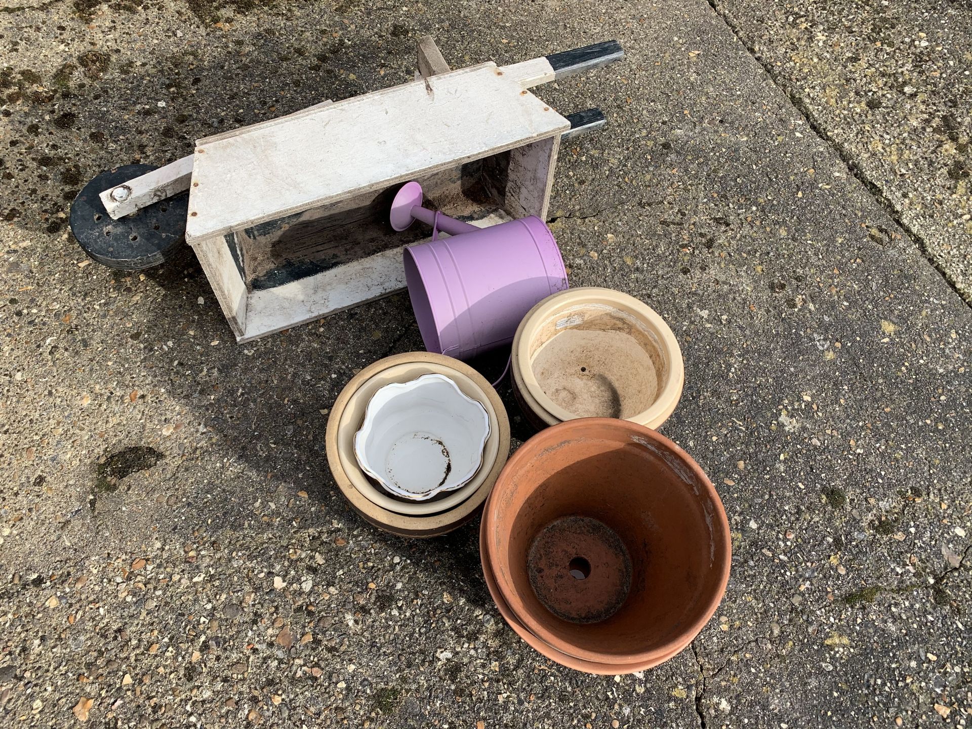 Planters inc wheelbarrow