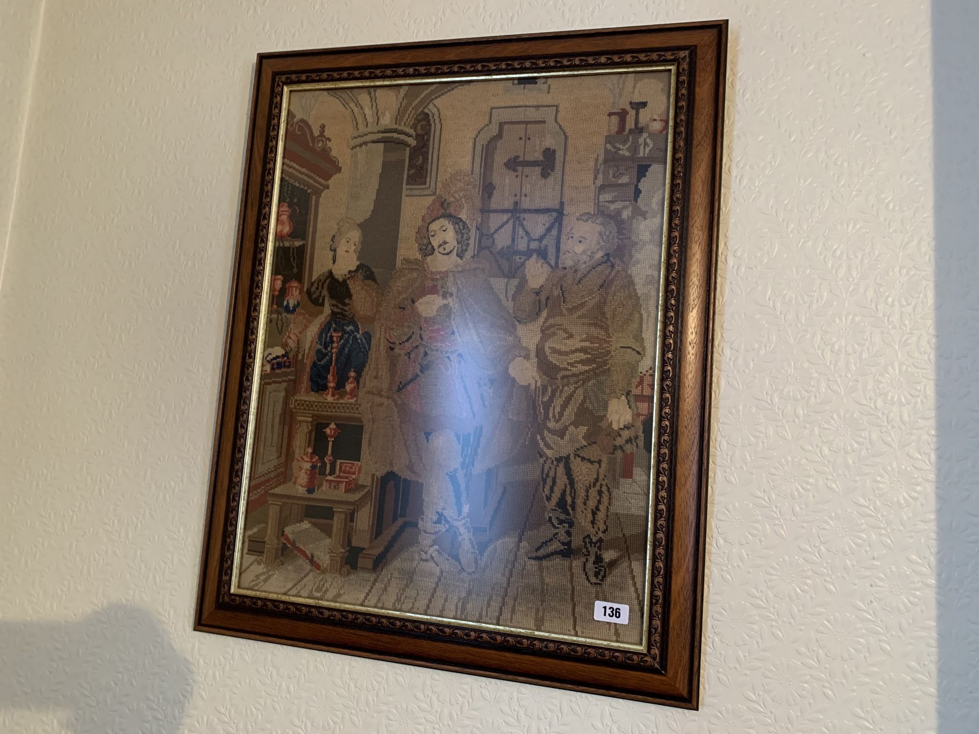 Framed cross stitch