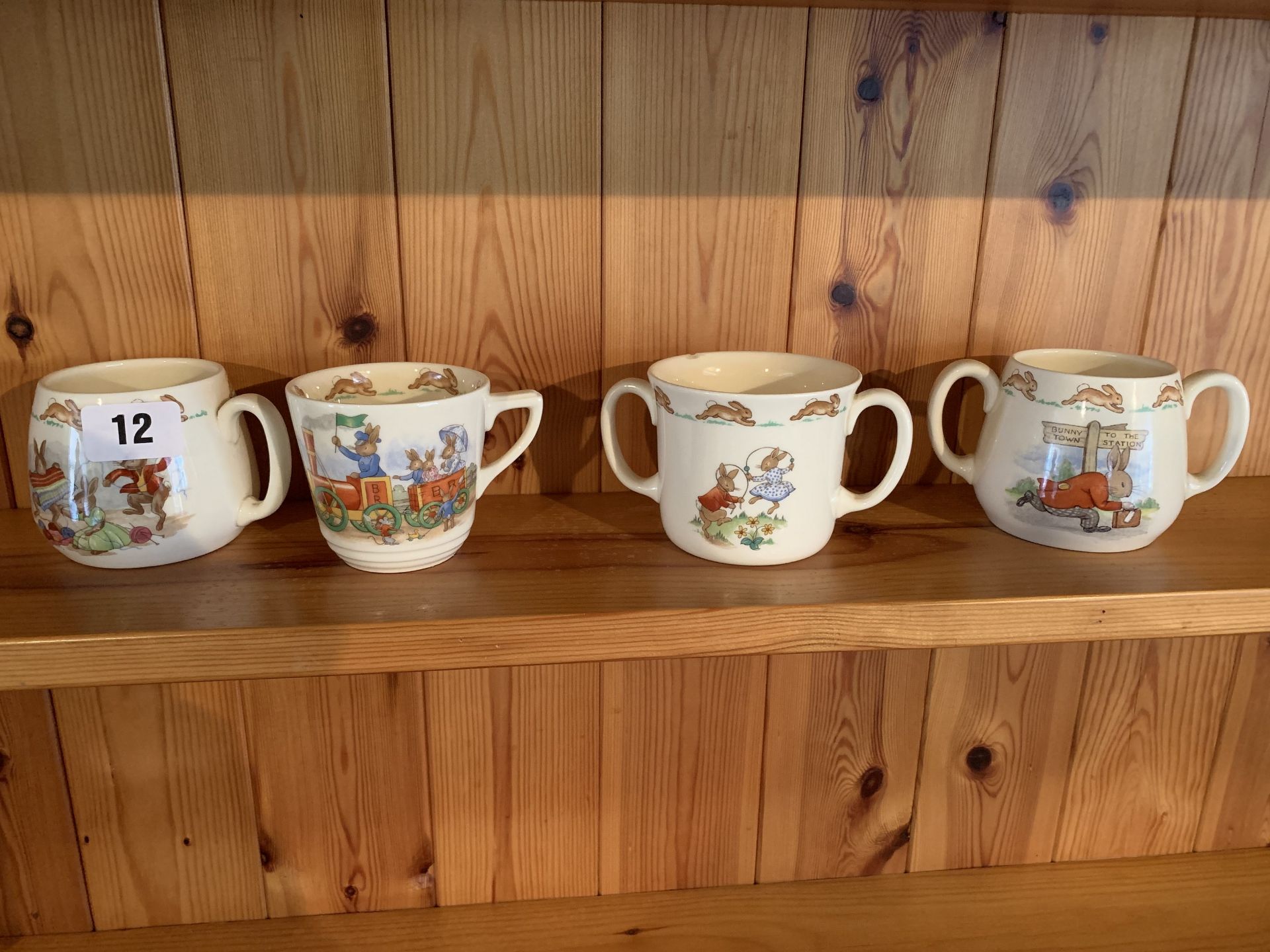 4 Bunnykins mugs