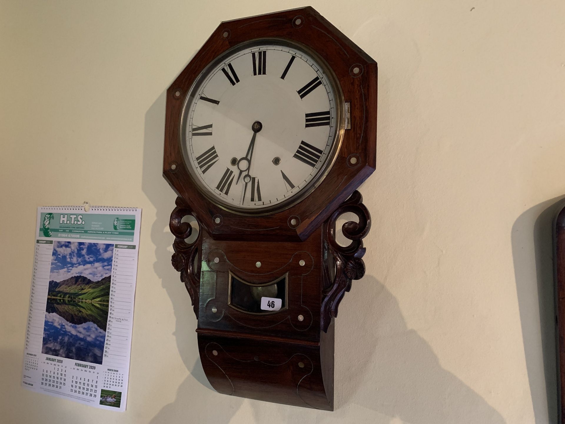 Octagonal wall clock