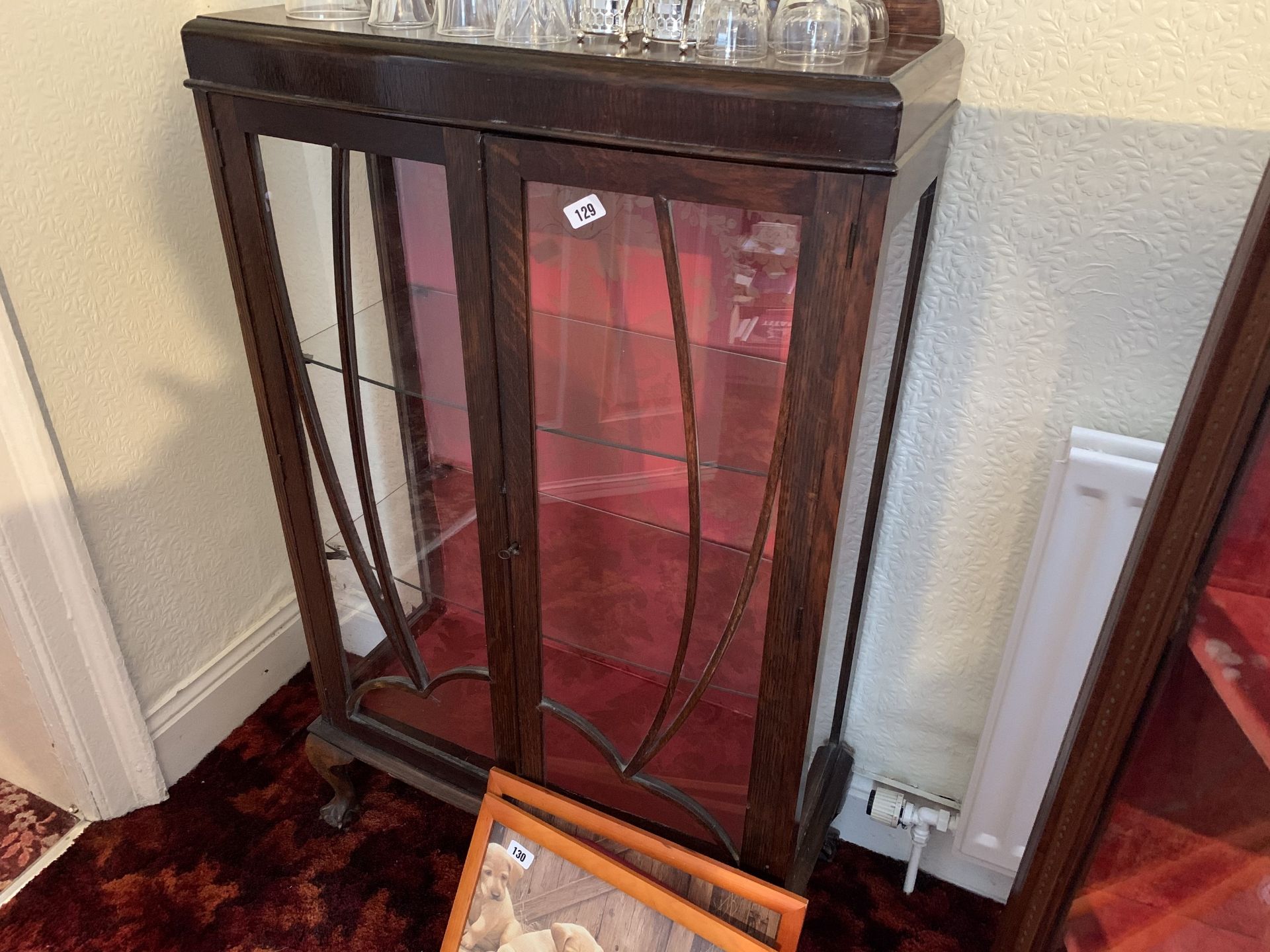 Glass fronted china cabinet