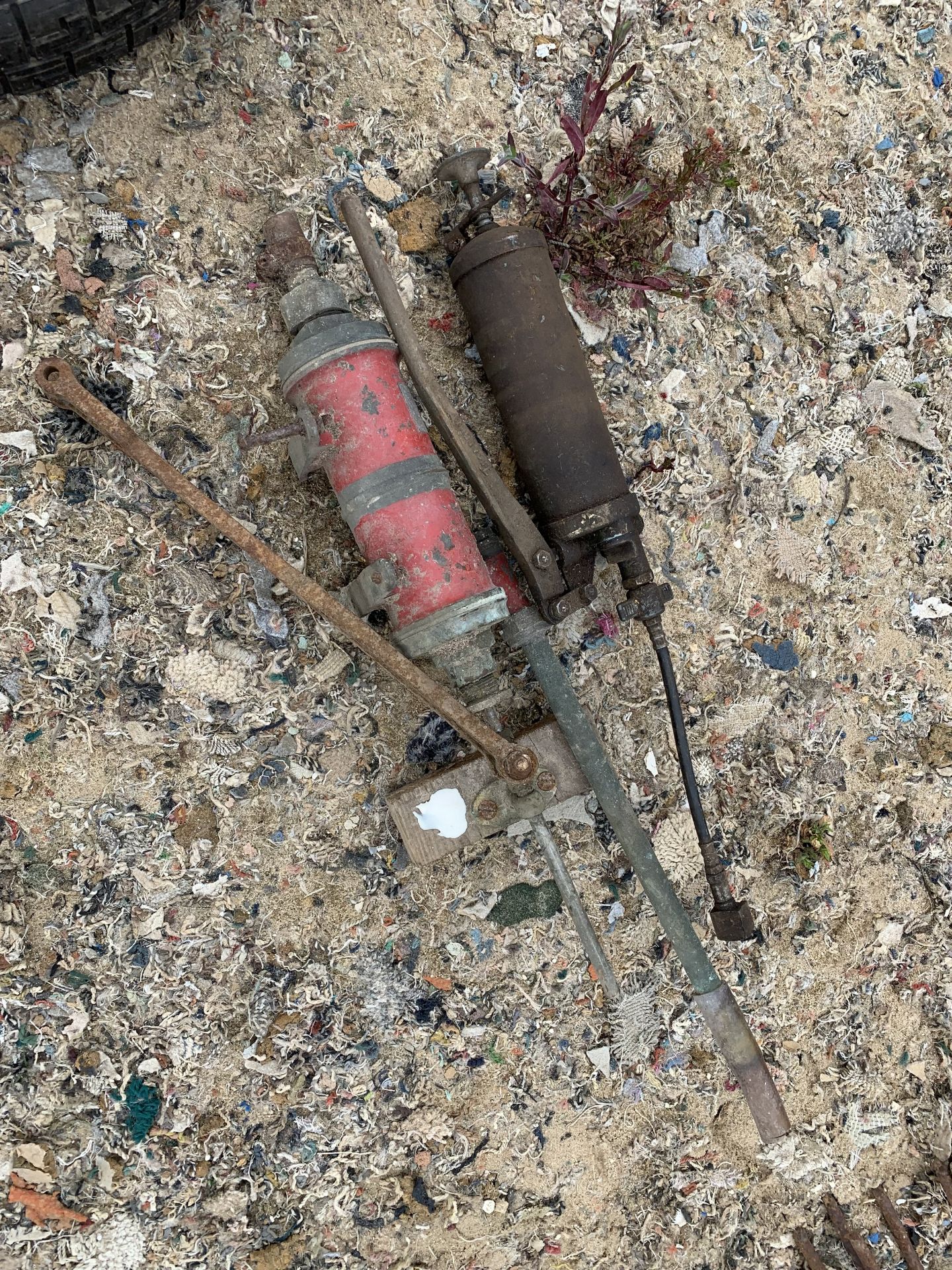 Old grease gun etc