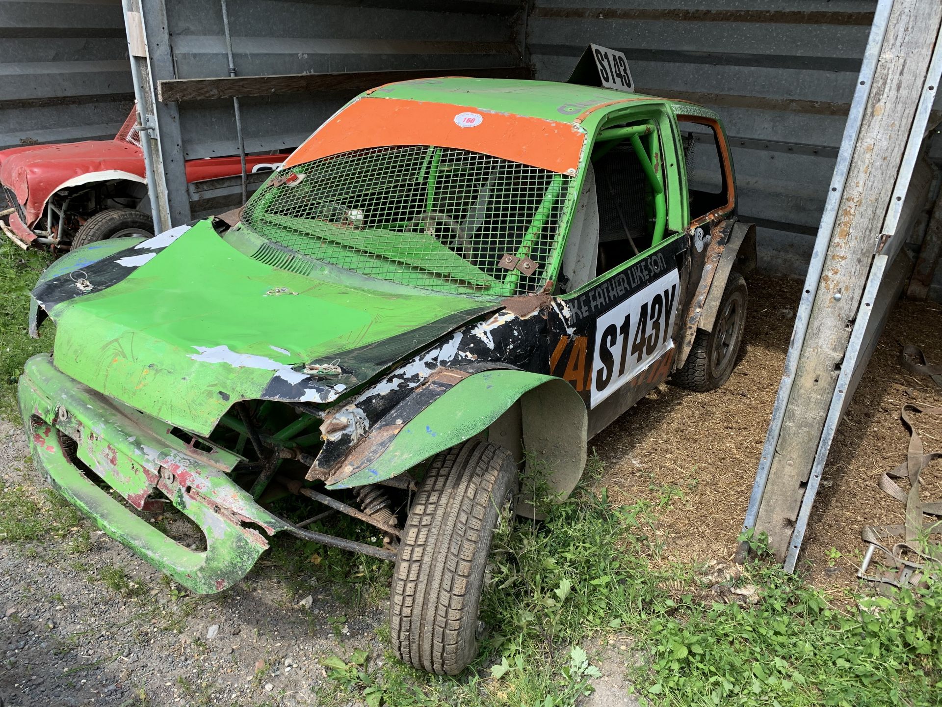 Class 7 Autograss car, tagged cage