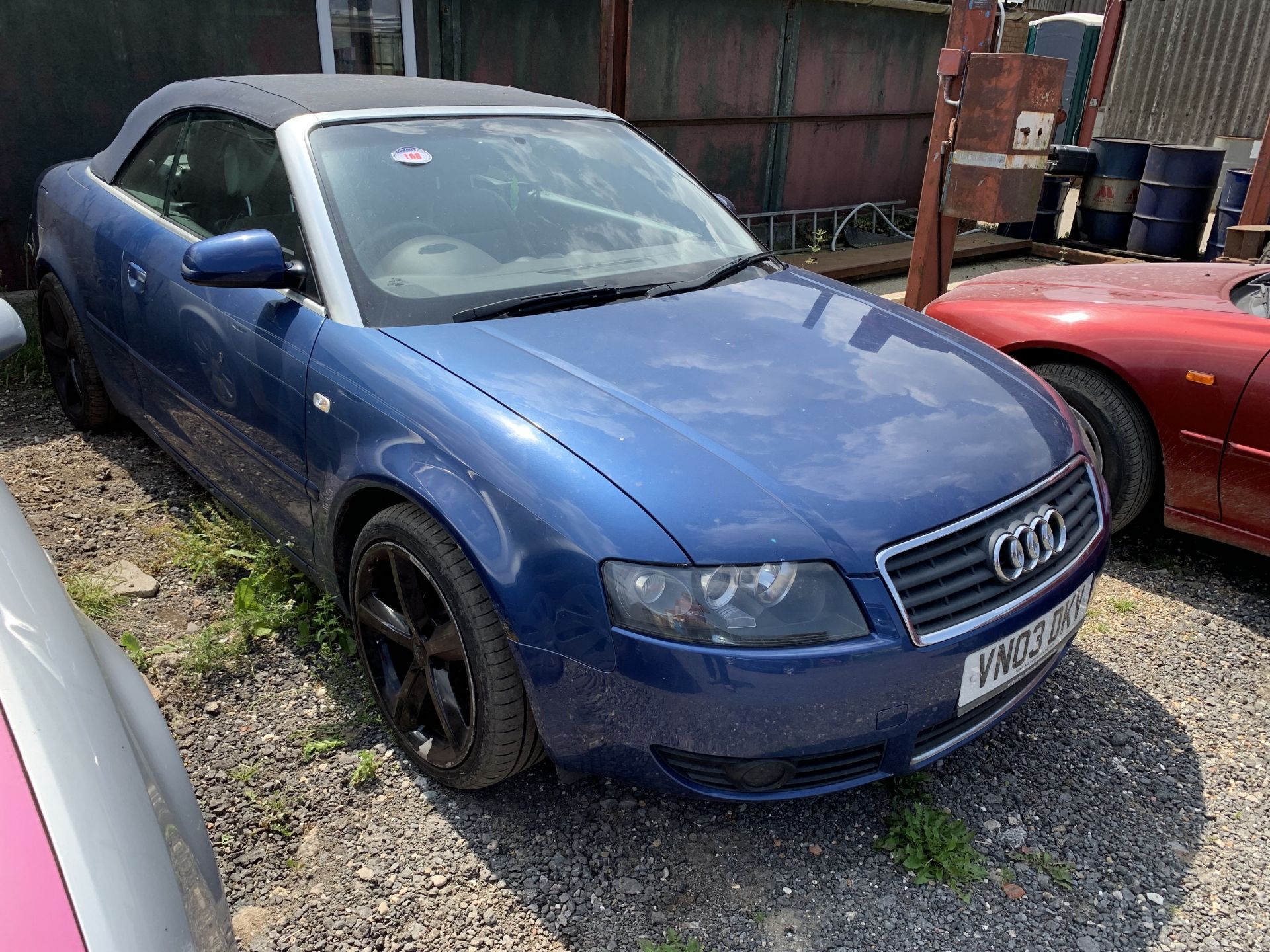 2003 Audi A4 convertible car, VN03 DKV, 155500 miles, diesel, automatic, V5, 7 months MOT