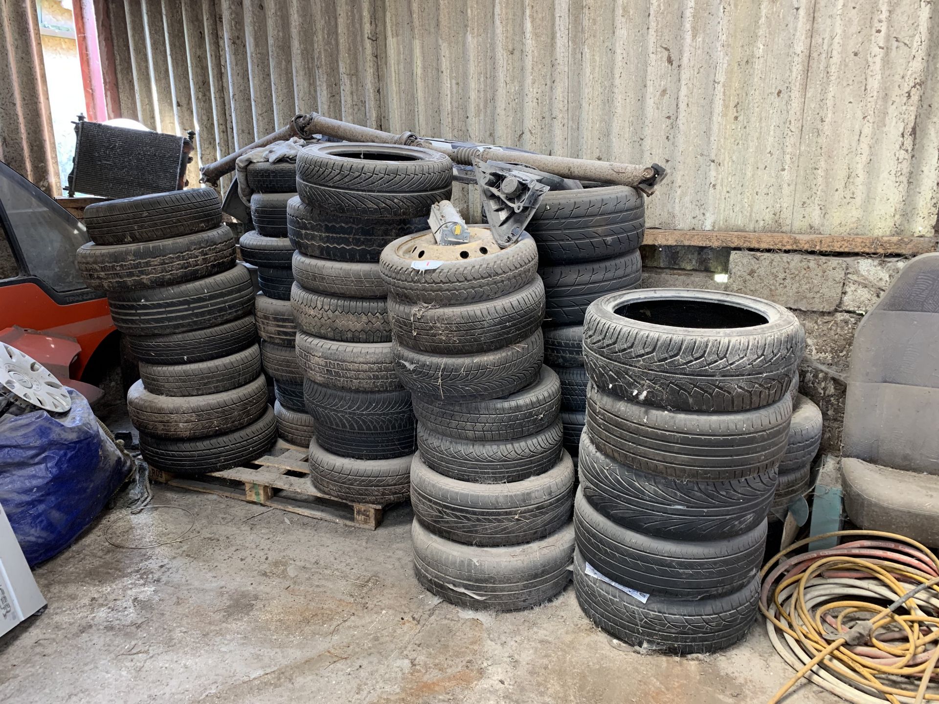 Assorted car & van wheels & tyres etc