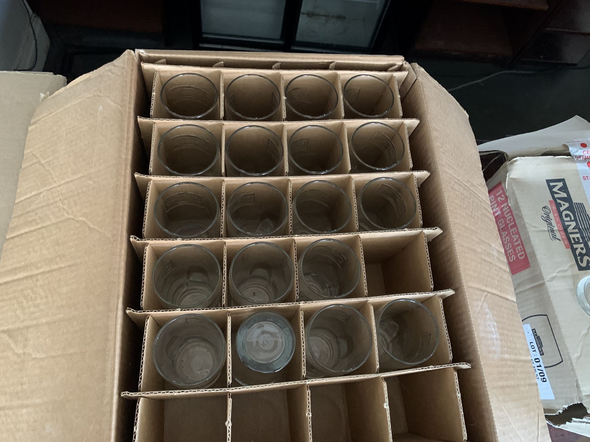 Box of Carling half pint glasses - Image 2 of 2