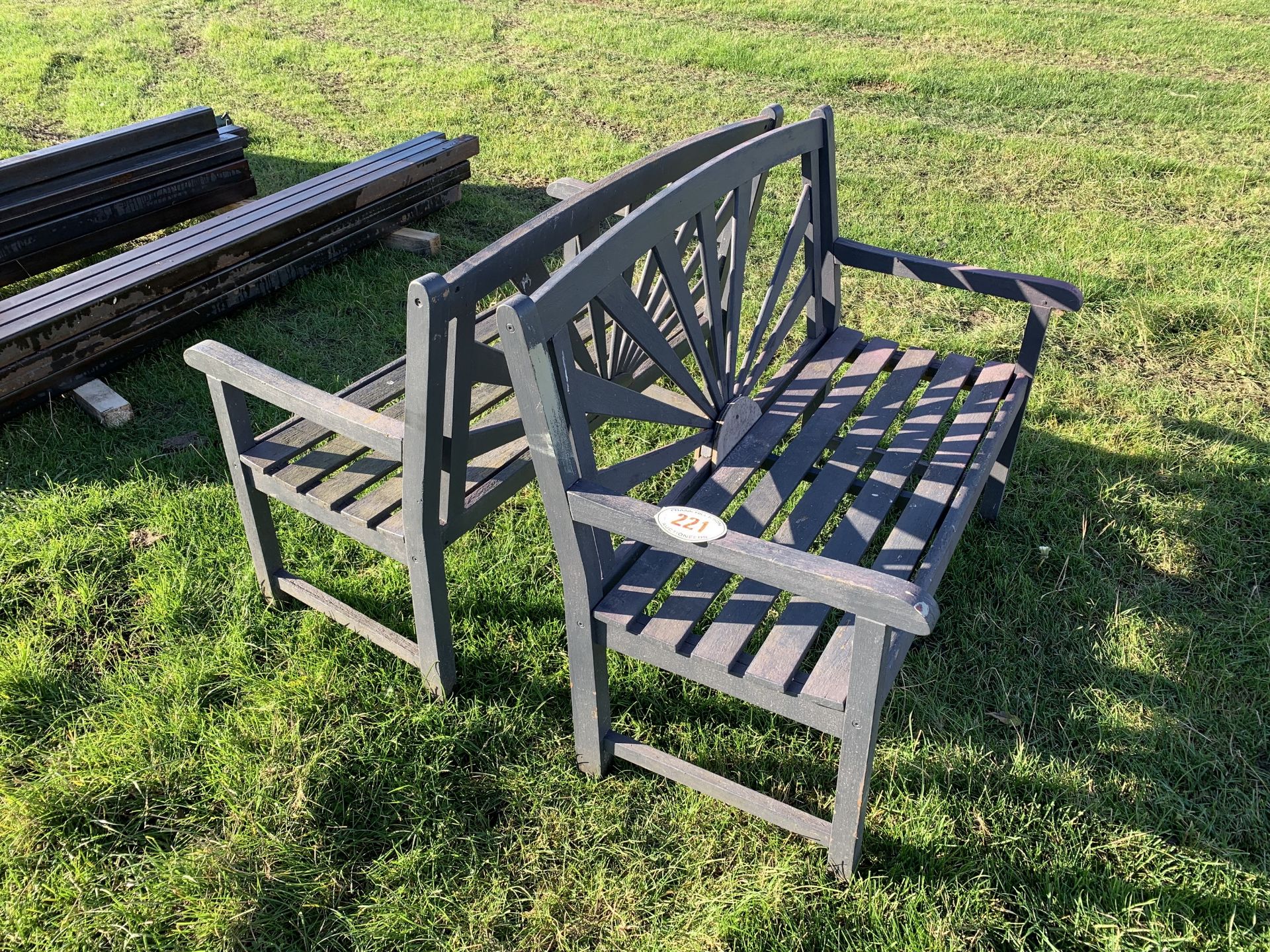 Pair of garden benches