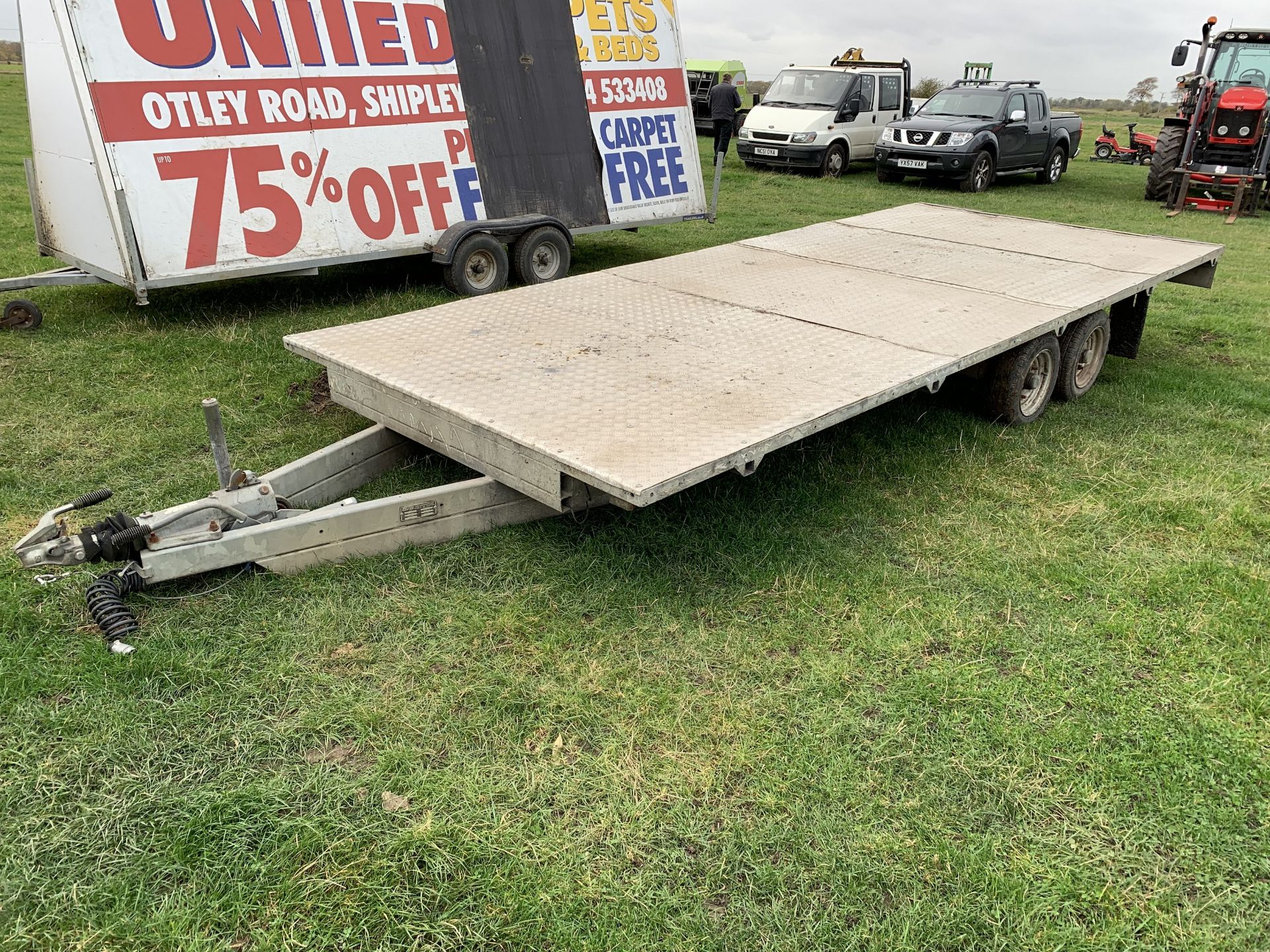 17'4" car transporter trailer, chequer plate floor - Image 3 of 3