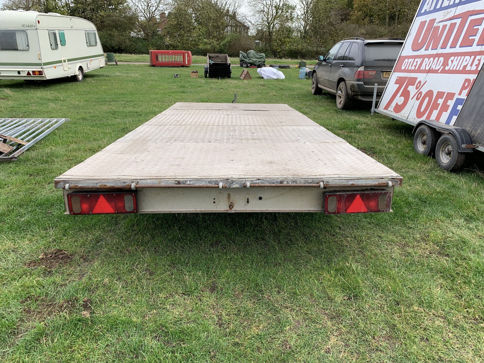 17'4" car transporter trailer, chequer plate floor - Image 2 of 3