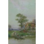 Stuart Lloyd RBA, (British 1845-1929 Spring time at the Mill, watercolour, signed, framed under