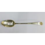 19th century Scottish silver serving spoon, Alexander Cameron, Dundee, c1820, Old English pattern