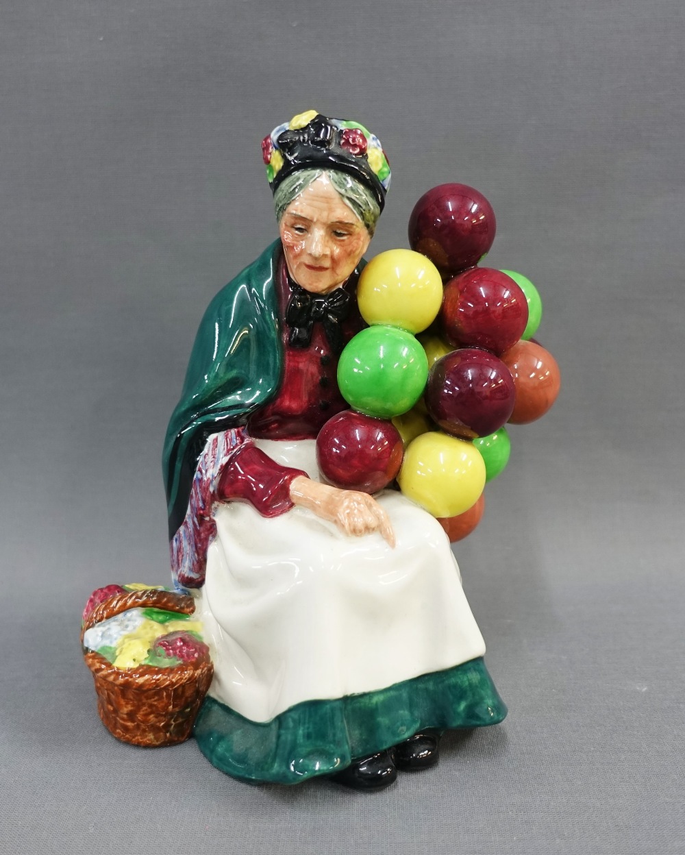 Royal Doulton Old Balloon Seller figure, HN1315, 19cm high