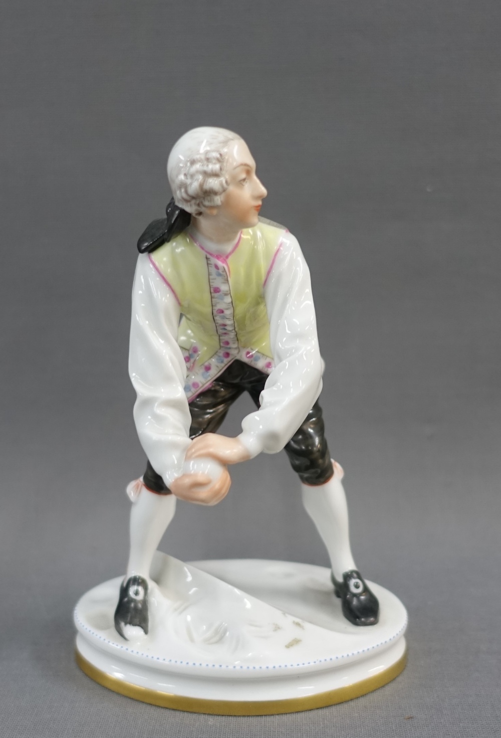 Bing & Grondahl porcelain snowball figure, in 18th century costume, 15cm high - Image 2 of 4