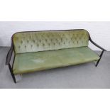 Attributed to Greaves & Thomas, a 1960's sofa bed, 74 x 208cm (a/f)