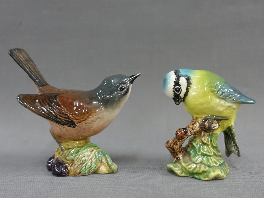 Two Beswick birds to include Whitethroat 2106 and Bluetit 992 (2)
