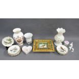 Mixed lot of porcelain trinkets to include Royal Collection fine bone china Buckingham Palace