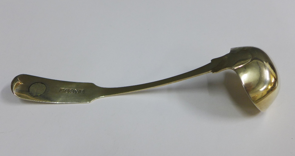 19th century Scottish provincial silver toddy ladle, Thomas Stewart, Elgin, c1830, fiddle pattern - Image 2 of 3