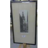 Geo. H. Cook, Saint Edmunds King & Martyr Lombard Street, etching, signed and entitled with