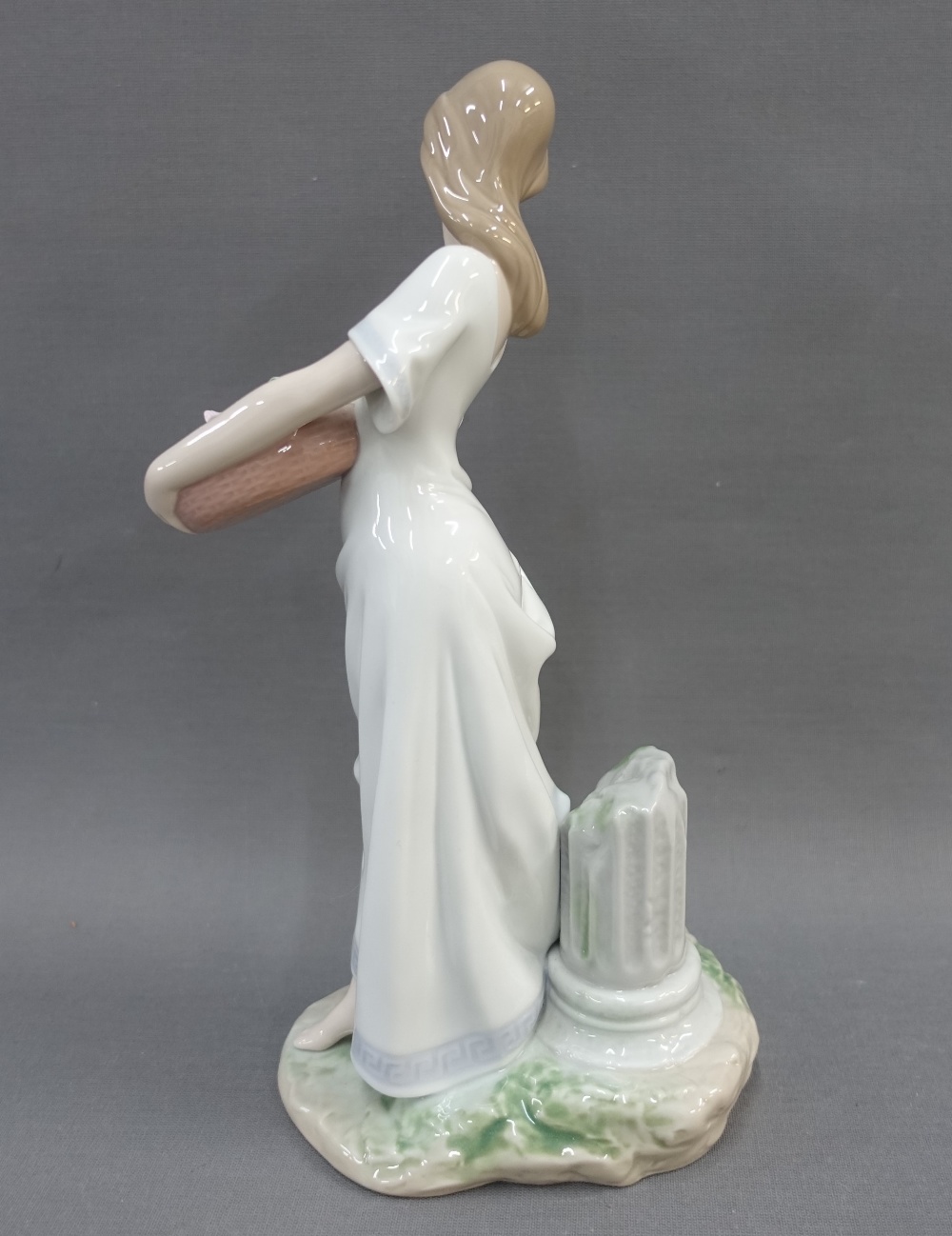 Lladro Privilege society 2004 figure of a girl with a basket of flowers, 26cm high - Image 2 of 3