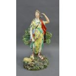 Staffordshire figure Diana The Huntress, 30cm high