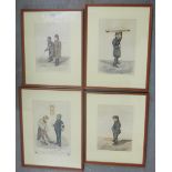 E.P Holt, (1815 - 1892) set of four watercolours to include 'Time's Up Gentlemen' signed, framed
