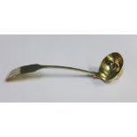 19th century Scottish provincial silver toddy ladle, Thomas Stewart, Elgin, c1830, fiddle pattern