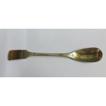 Early 19th century Scottish provincial silver mustard spoon, John Sid, Perth, c1810, 11.5cm long